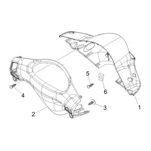 Wheelhouse Piaggio Fly 2-suwowy niebieski siderale 280