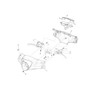 Wheelhouse Piaggio Liberty 4-suwowy biały 595