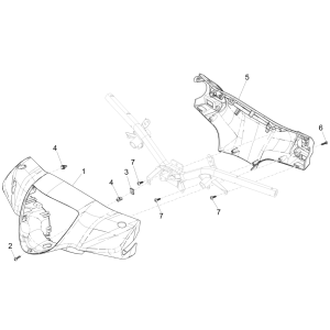 Piaggio Liberty 50 4-suwowe osłony kierownicy (IGET EURO 5)