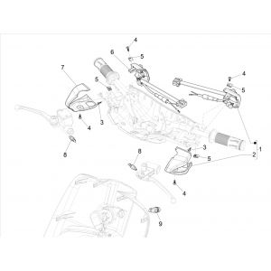 Przełącznik kierowniczy Vespa Sprint 125 4T 3V IE ABS E5 2021 (EMEA)