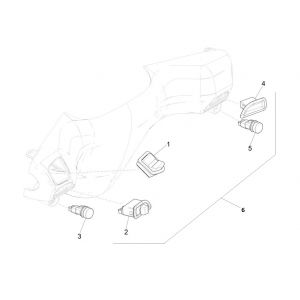 Przełączniki kierownicy Piaggio Zip 4-suwowy (euro 4 wtrysku IGET)