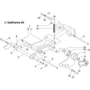Piaggio Zip 2000 4-suwowy ramka pomocnicza AC