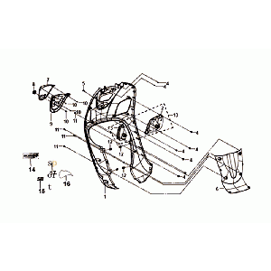 Lampka przednia przednia Sym Fiddle III matowy brąz (BR-497U)