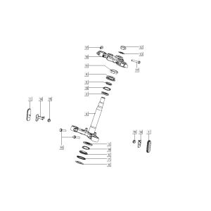 Trójnik Kymco K-Pipe 4-Stroke Połysk Czarny