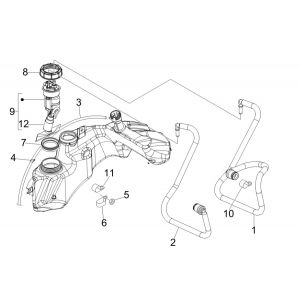 System zasilania Vespa GTV 250 4T 4V IE
