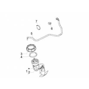 Instalacja zasilania Piaggio Beverly 350 E3 Sport Touring 2013-2014