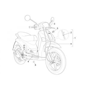 Przewód hamulcowy Kilometr Piaggio Liberty 4-suwowy
