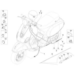 Przewody Vespa Lx 2-suwowe