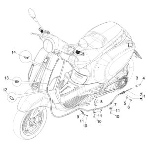 Skrzynia biegów Vespa Electronics 45KM/H E5 2021 (EMEA)