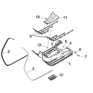 Deska do biegania GTS 125 IE limonka żółta 928/A