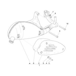 Wydech Vespa Sprint 2-suwowy