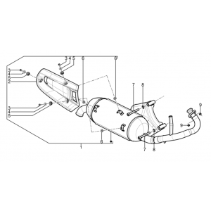 Wydech Piaggio Typhoon 50 2-suwowy Euro 3 2011
