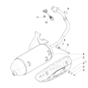 Piaggio Liberty 50 4-suwowy układ wydechowy (IGET Euro 5)
