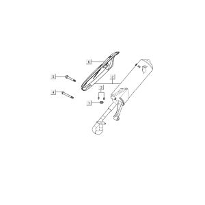 Wydech Kymco Agility Fat 12' 4-suwowy czarny