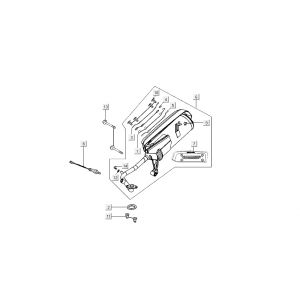 Wydech Kymco New Sento 4-suwowy 50i czarny