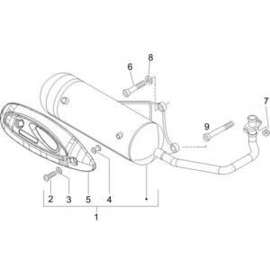 Wydech Piaggio Zip 2000 4-suwowy AC