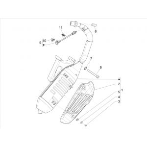 Vespa Primavera 4-suwowy wydech 3V (wtrysk Euro5 IGET) 