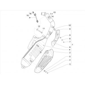 Vespa Sprint 125 4T 3V IE ABS E5 2021 wydech (EMEA)