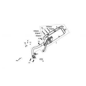 Wydech Sym Fiddle III