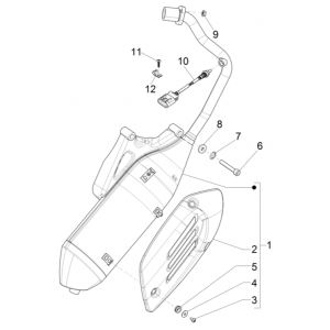 Wydech Vespa Sprint 125 4T 3V IE ABS