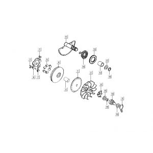 części rozruchowe wariatora Kymco Grand Dink 2-suwowy Silver