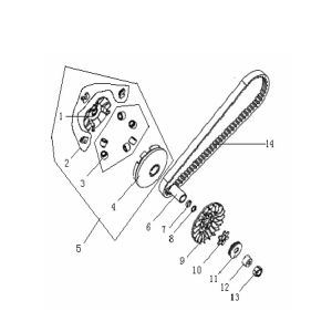 Variateur Generic Cracker czerwony 2009 2-suwowy