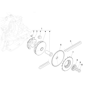 Vespa Sprint 4-suwowy 3-zaworowy wariator (euro5 wtrysku IGET)