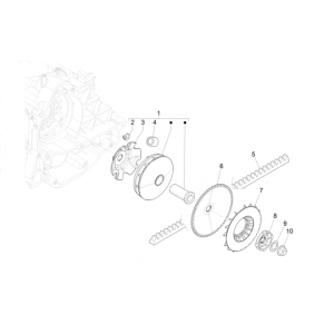 Variator Vespa Primavera 4-suwowy 3-zaworowy (euro4 wtrysku iget)