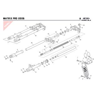 Zawieszenie 2 Rieju Rs2 pro czarne 2009 2-suwowe