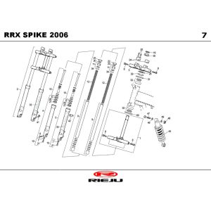Zawieszenie 2 Rieju Spike-x czarne 2006 2-suwowe