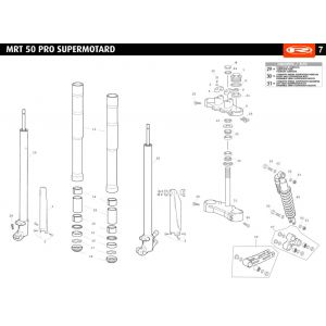 Zawieszenie Rieju MRT pro SM białe 2010 2-suwowy