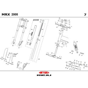Zawieszenie Rieju MRX czarny 2006 2-suwowy