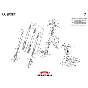 Zawieszenie Rieju RR sport pomarańczowy 2004 2-suwowy