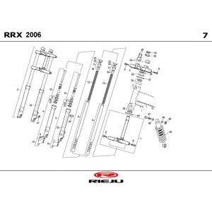 Zawieszenie Rieju RRX czerwone 2008 2-suwowy