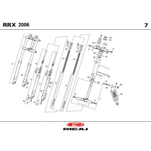 Zawieszenie Rieju RRX białe 2009 2-suwowe