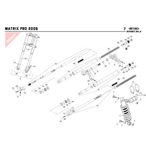 Zawieszenie Rieju Rs2 pro czarne 2009 2-suwowe