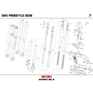 Zawieszenie Rieju SMX pro czarne 2004 2-suwowe