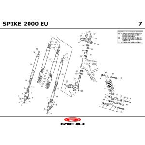 Zawieszenie Rieju Spike sport szary 2002 2-suwowy