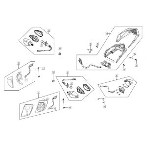 Oświetlenie - Migające Światła Kymco K-Pipe 4-suwowy Biały