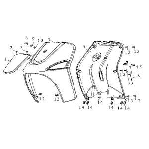 Kaptur przedni - Legshield AGM Fashion blue