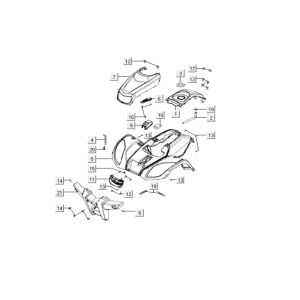 Obudowa przednia Kymco MXU 150