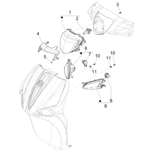 Lampy przednie - Piaggio Liberty 50 4-suwowe kierunkowskazy