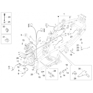 Główna grupa kabli Piaggio MP3 500 LT Business 2014-2016
