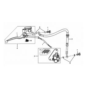 Hamulec przedni Sym Jet Euro-X 2-suwowy