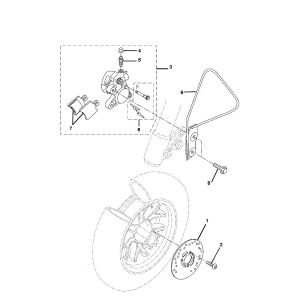 Hamulec przedni Yamaha Bw 2-suwowy
