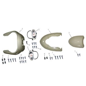 Szyba przednia Lintex HT50QT-39 4-suwowa