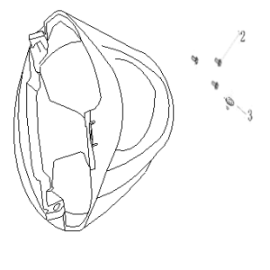 Błotnik przedni China Ape50 brązowy