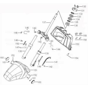Błotnik przedni Benzhou ZN50QT-36 szampan