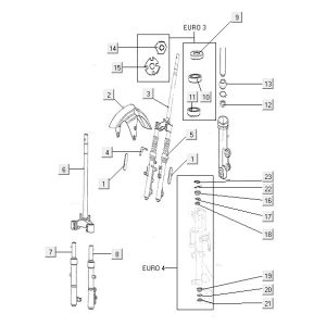Przedni błotnik przedniego widelca NIU N1S