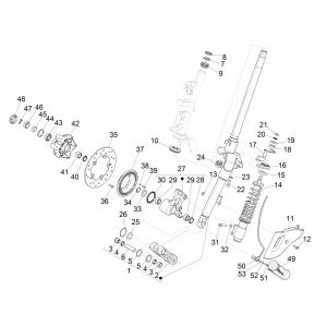 Widelec przedni Vespa Sprint 125 4T 3V IE ABS E5 2021 (EMEA)
